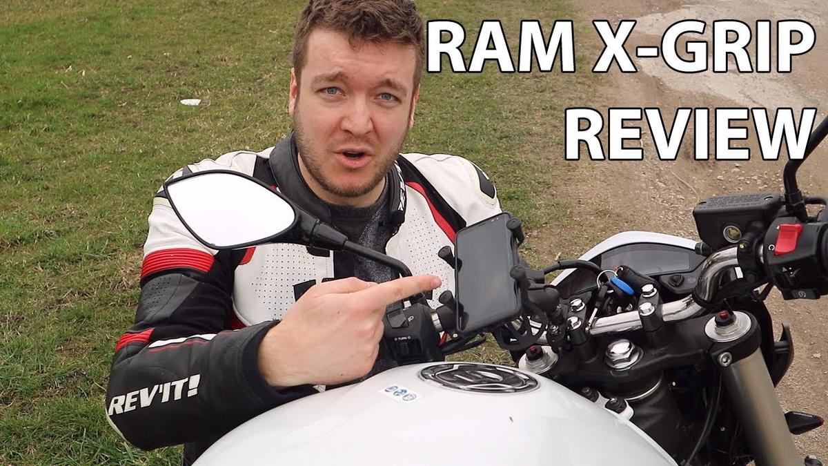 'Video thumbnail for RAM X Grip phone mount for motorcycles. An owner's review'