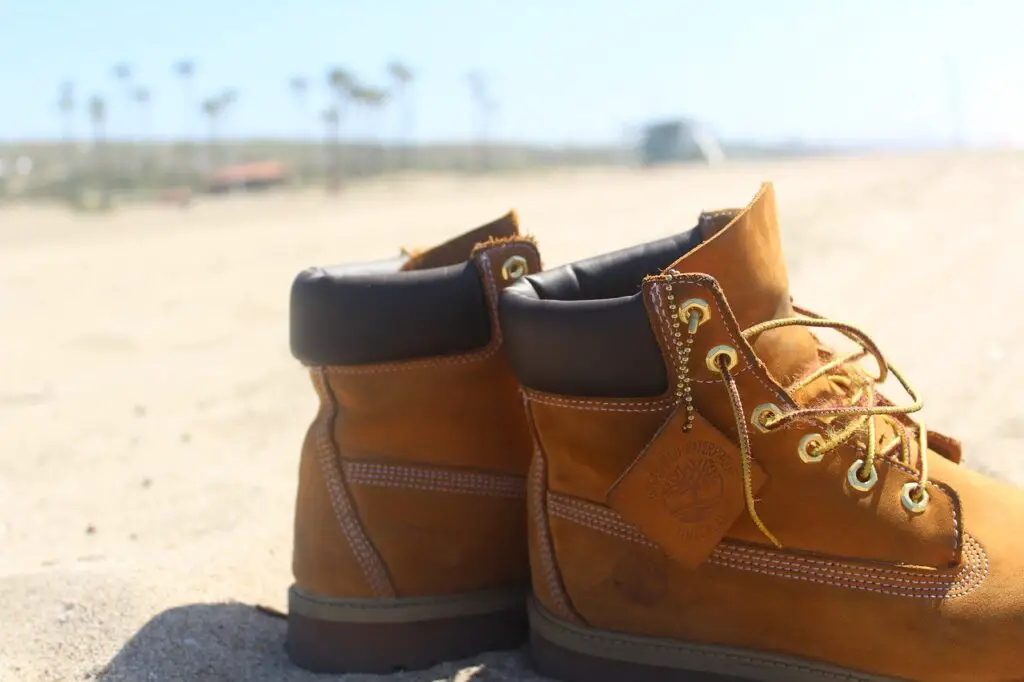 timberlands as motorcycle boots